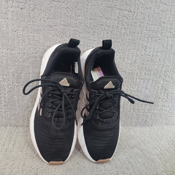 Adidas Swift Run Men's Size US 10 Black Gum Low Top Textile Athletic Sneakers - Picture 4 of 11